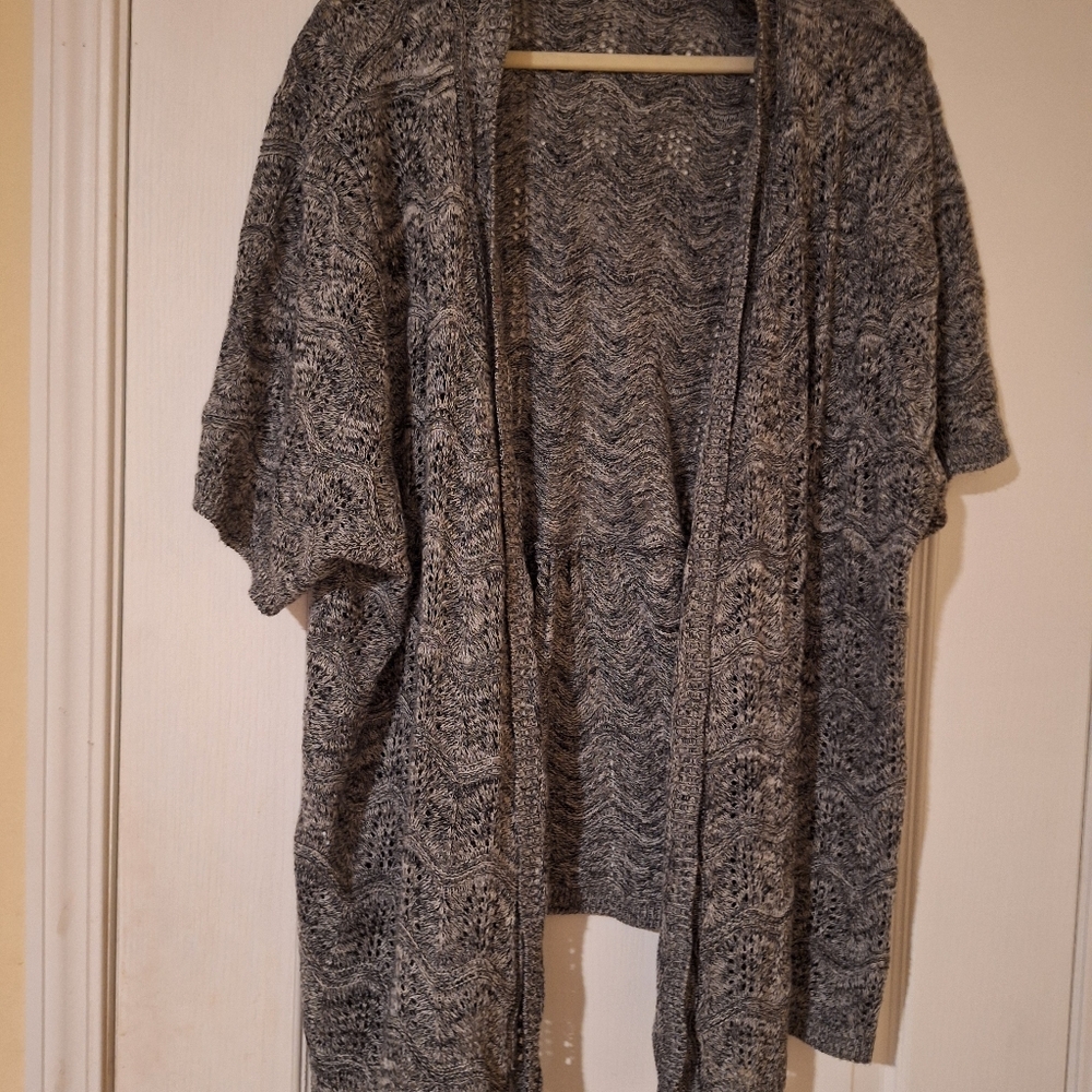 Gray Women's Sweater Cardigan 4X 26/28 - Picture 5 of 5